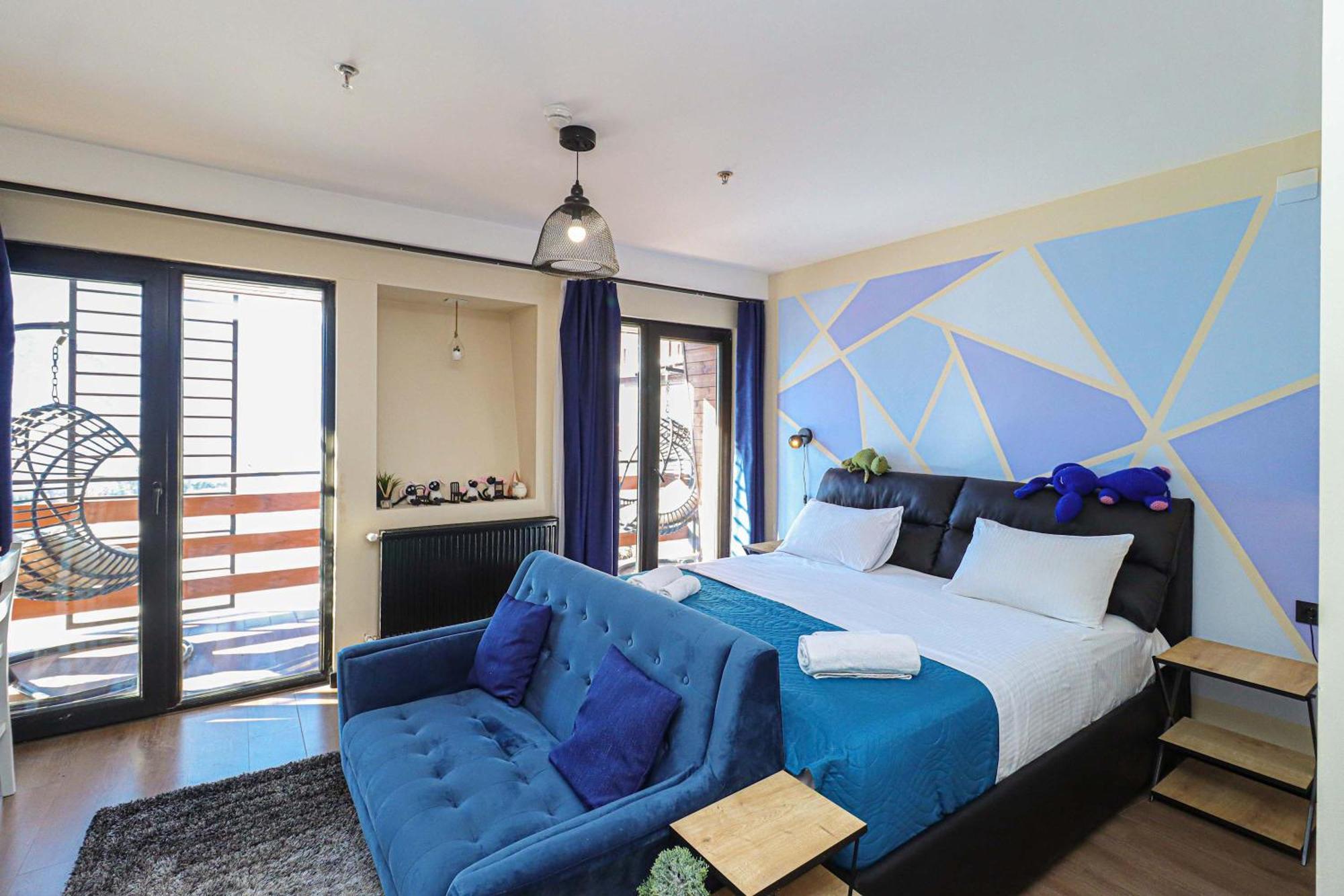 Stylish Studio Apartment With Balcony Goudaouri Extérieur photo
