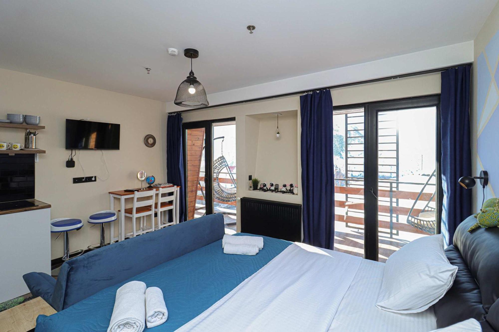 Stylish Studio Apartment With Balcony Goudaouri Extérieur photo